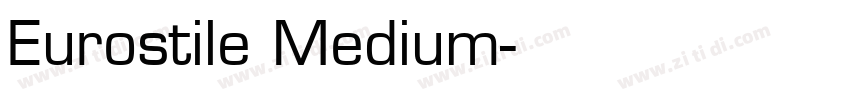 Eurostile Medium字体转换